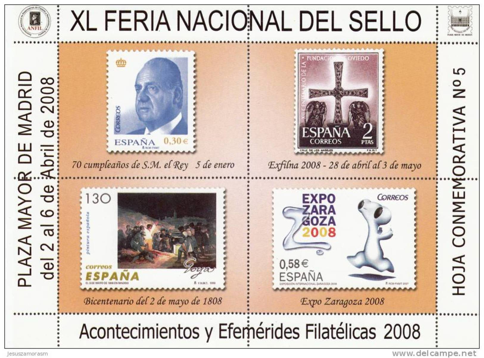 España HR - Feuillets Souvenir