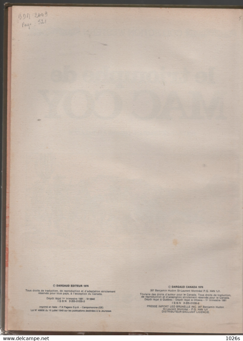 B.D.MAC COY -  LE TROMPHE DE MAC COY  - 1981 - Mac Coy