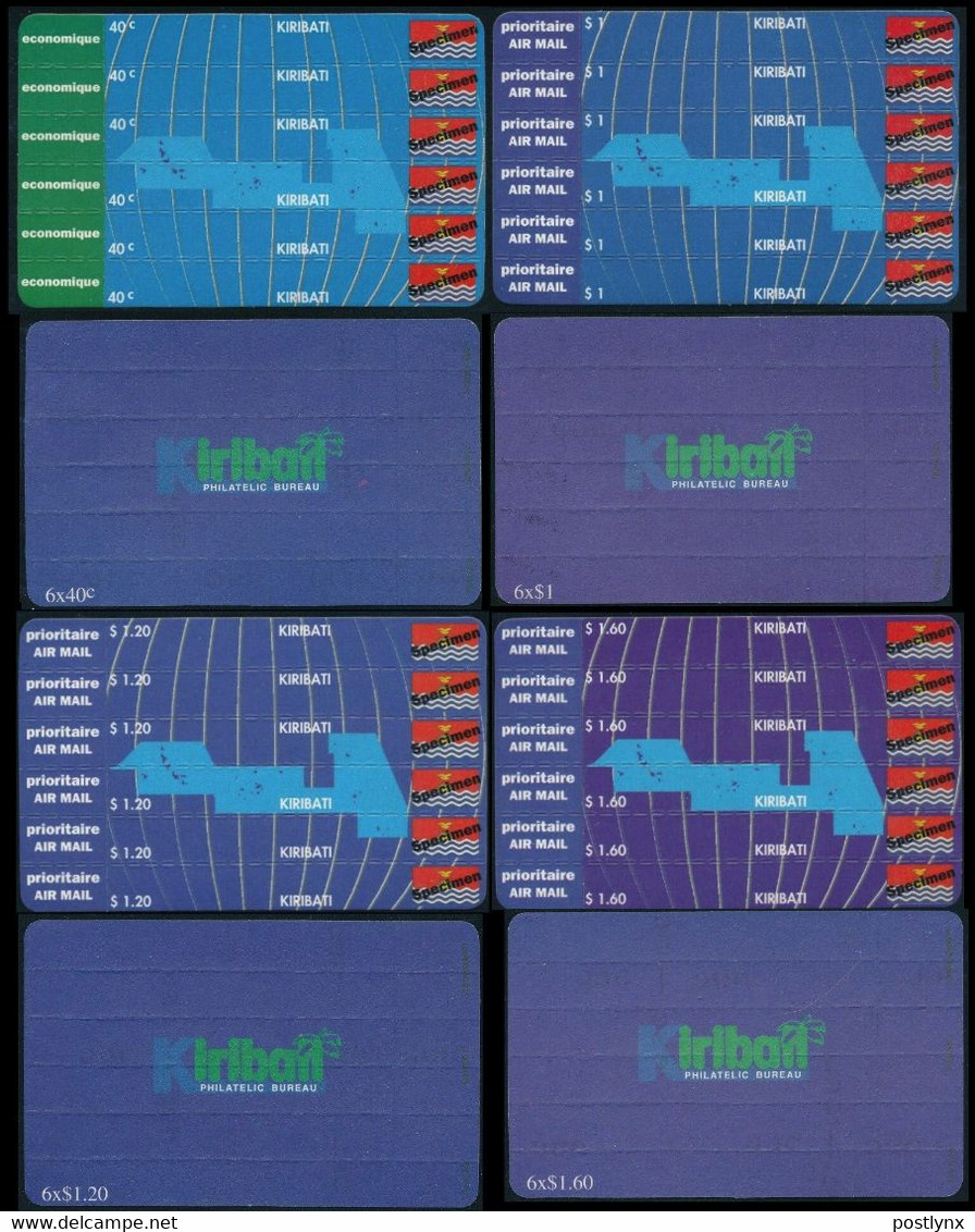 KIRIBATI 1993 Maps Flags StampCards:4 SPECIMEN - Isole