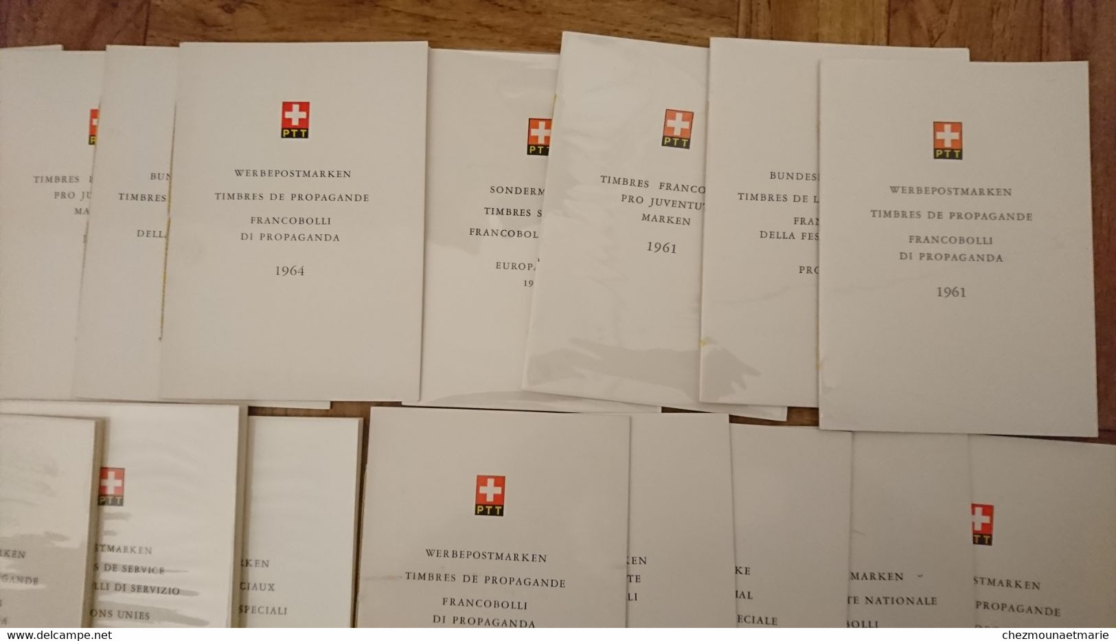 LOT DE 44 CARNETS SUISSE PTT ANNEES 1959 A 1967 PLASTIFIES OU NON - Markenheftchen