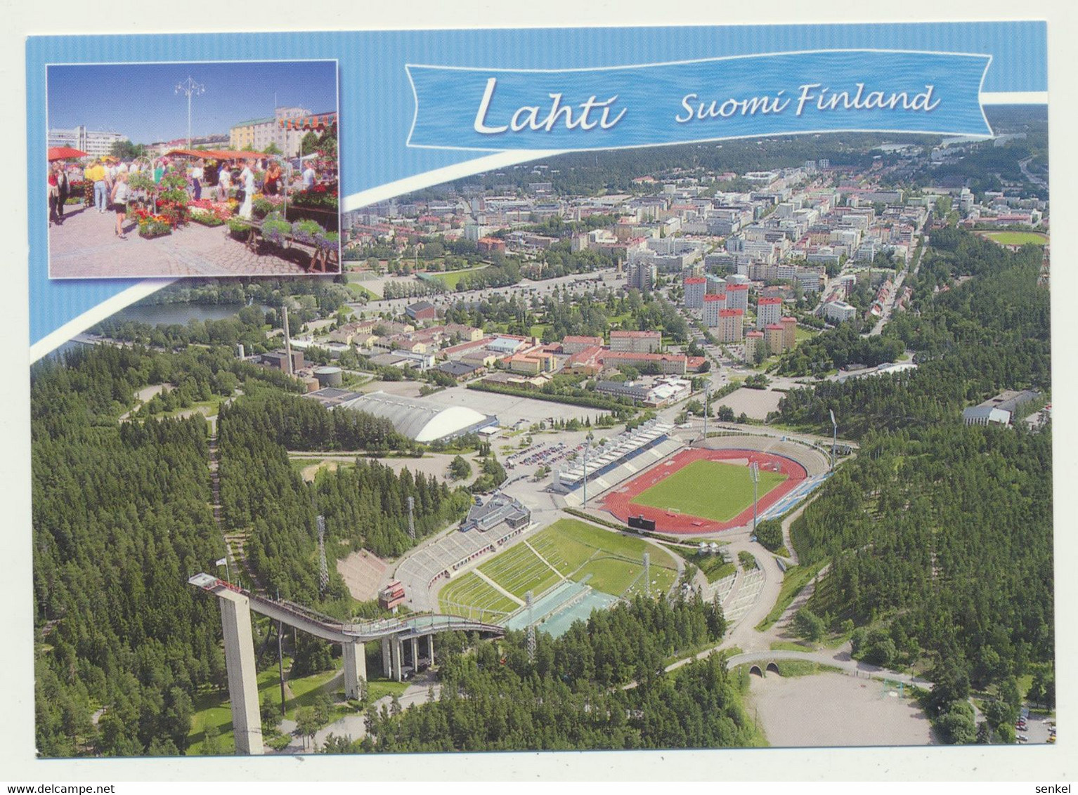 94-596 Finland Lahti Philatelic Exhibition 2015 Stadium Sent To Estonia - Briefe U. Dokumente