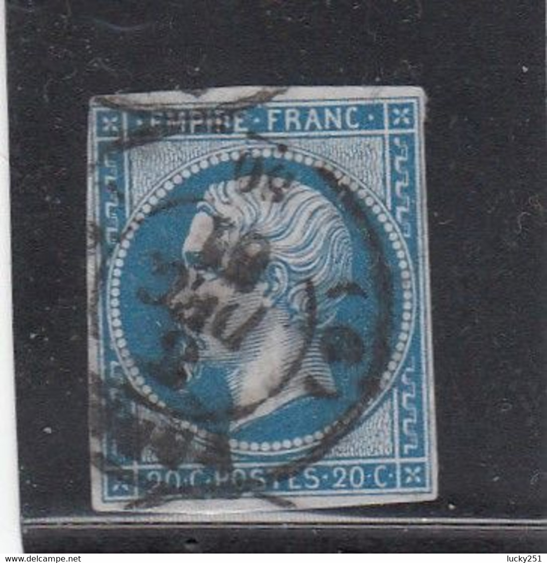 France -  Année 1853/62 - N°YT 14 - Type Empire - Oblitéré CàD - - 1853-1860 Napoléon III.