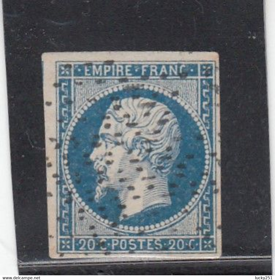 France -  Année 1853/62 - N°YT 14A - Type Empire - Oblitéré Roulette D'étoiles - 1853-1860 Napoléon III.