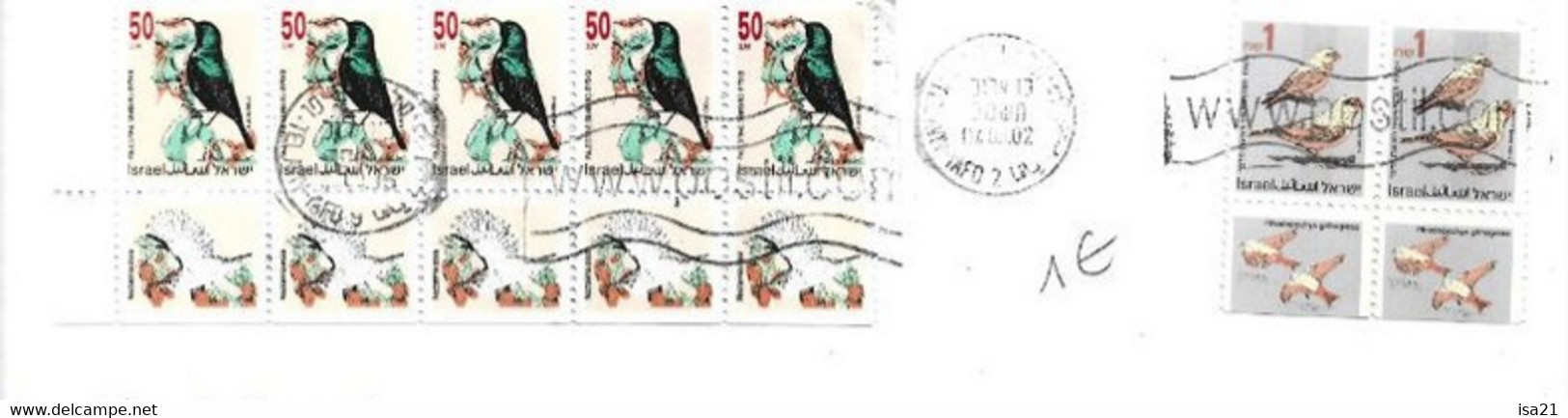Lot De 7 Timbres Sur Enveloppes, ISRAEL. Voir Les Scans. - Lettres & Documents