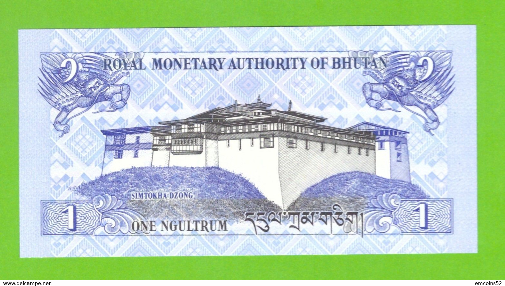 BHUTAN 1 NGULTRUM 2006 P-27  UNC - Bhutan