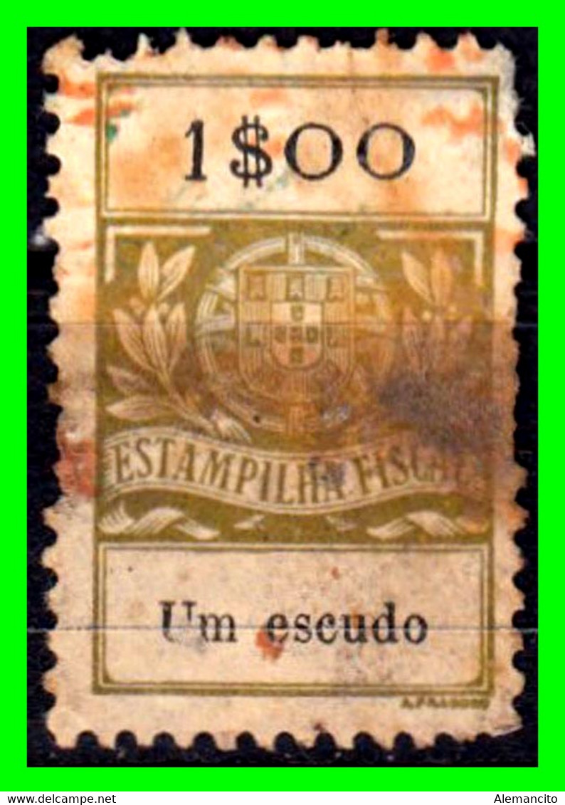 PORTUGAL  … ( EUROPA ) SELLO FISCAL - 1.00 ESCUDO - Gebraucht