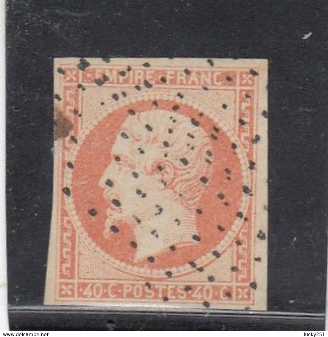 France -  Année 1853/62 - N°YT 16 - Type Empire - Oblitéré Roulette D'étoiles - 1853-1860 Napoléon III