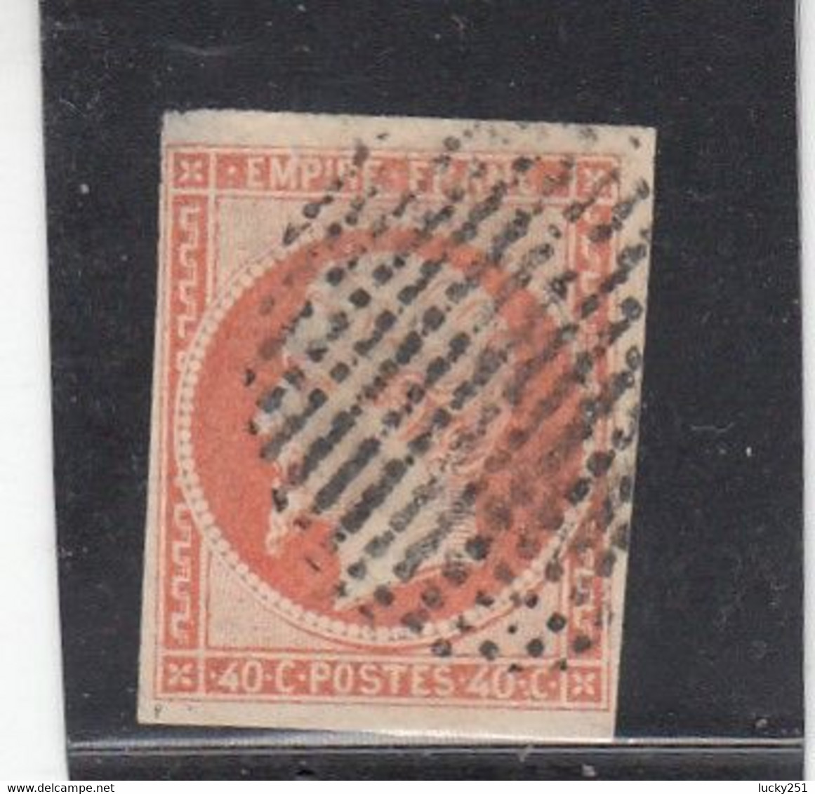 France -  Année 1853/62 - N°YT 16 - Type Empire - Oblitéré Cercle De Points - 1853-1860 Napoléon III.