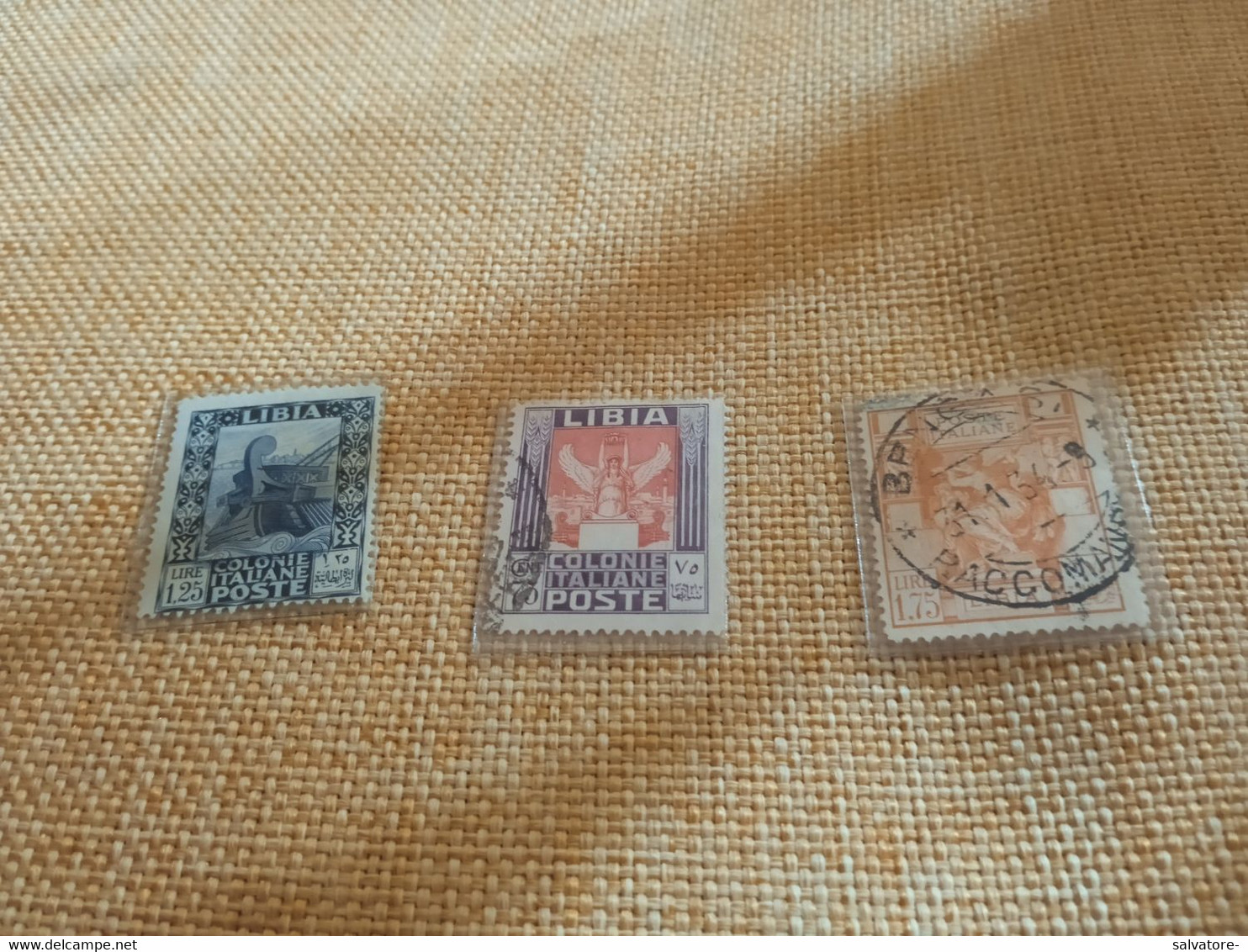 Francobolli LIBIA VALORI LIRE 1,75,1,25,75 CENTESIMI- ANNULLATI - Libia