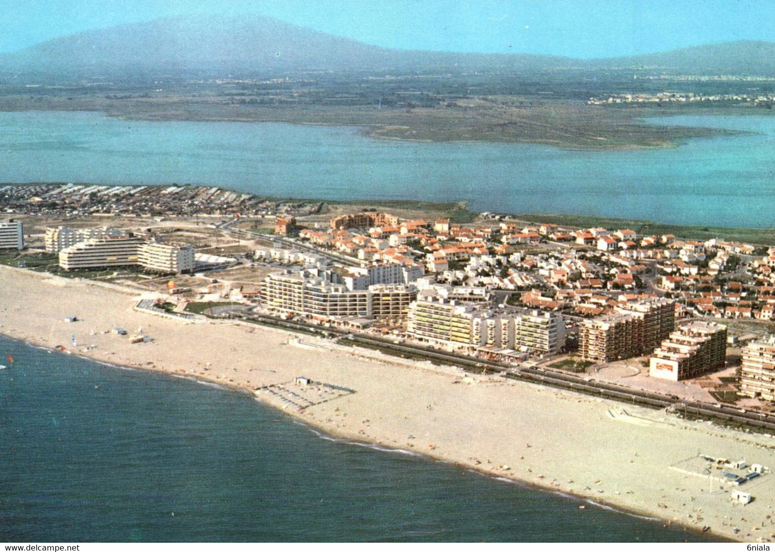 15021 CANET SAINT NAZAIRE EN ROUSSILLON Vue Aérienne Canet Sud Au Loin Le Massif Du Canigou    (Recto-verso) 66 - Canet En Roussillon