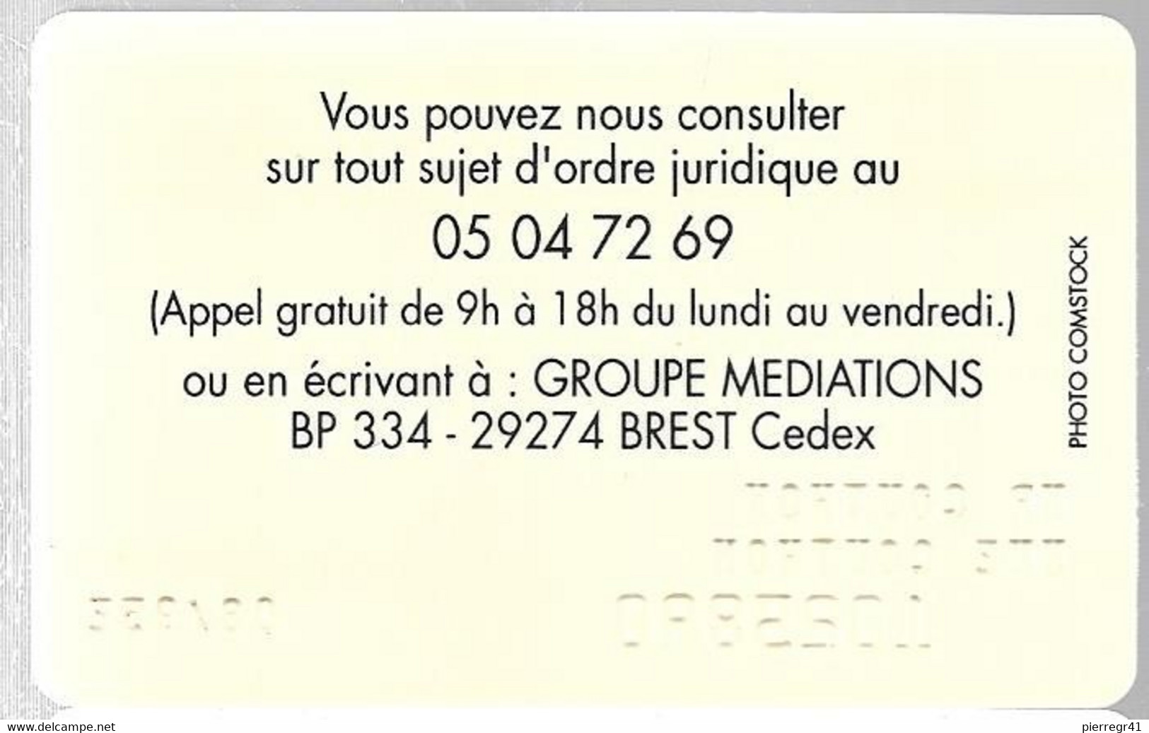 -CARTE-ADHERANT-ASSISTANCE Le JURIDIQUE-1995-Plastic Epais --TBE-RARE - Otros & Sin Clasificación