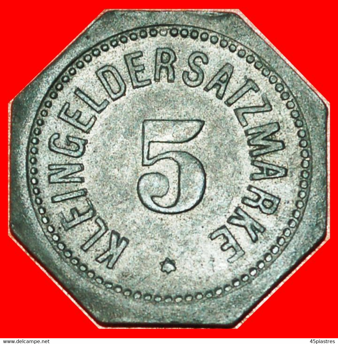 * SILVER WHEELS NUREMBERG: GERMANY MAINZ ★ 5 PFENNIGS 1917!★LOW START ★ NO RESERVE! - Monetary/Of Necessity