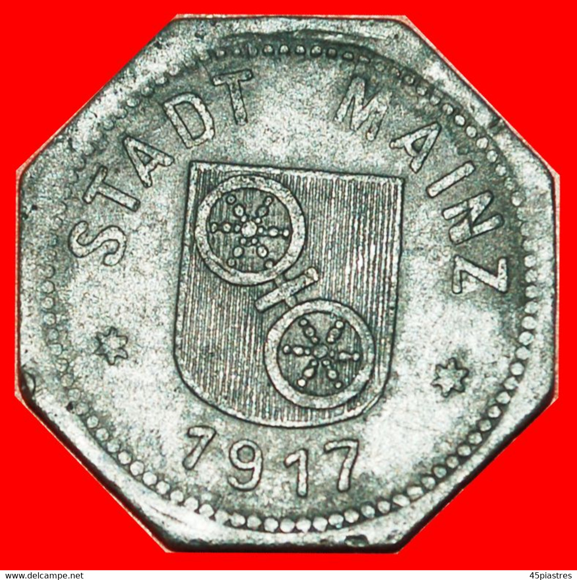 * SILVER WHEELS NUREMBERG: GERMANY MAINZ ★ 10 PFENNIGS 1917! ★LOW START ★ NO RESERVE! - Monetary/Of Necessity