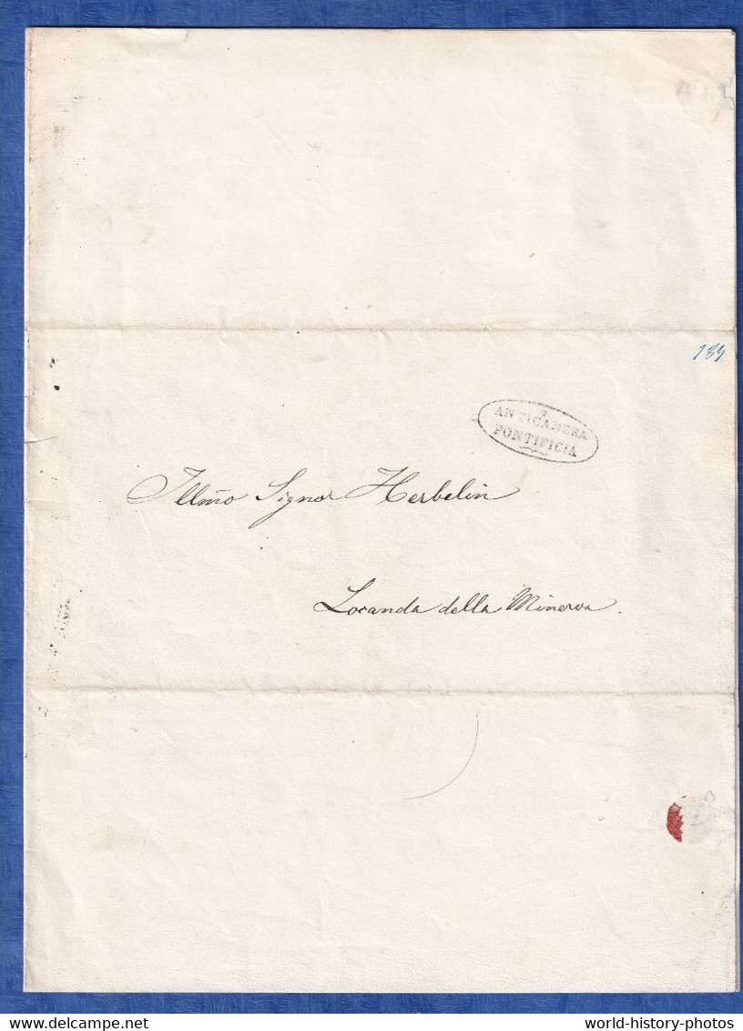 Lettre Ancienne De 1865 - VATICANO - Anticamera Pontificia - Sua Santita Si Degnera Ammetterlo All Udienza - Roma - ...-1929 Préphilatélie