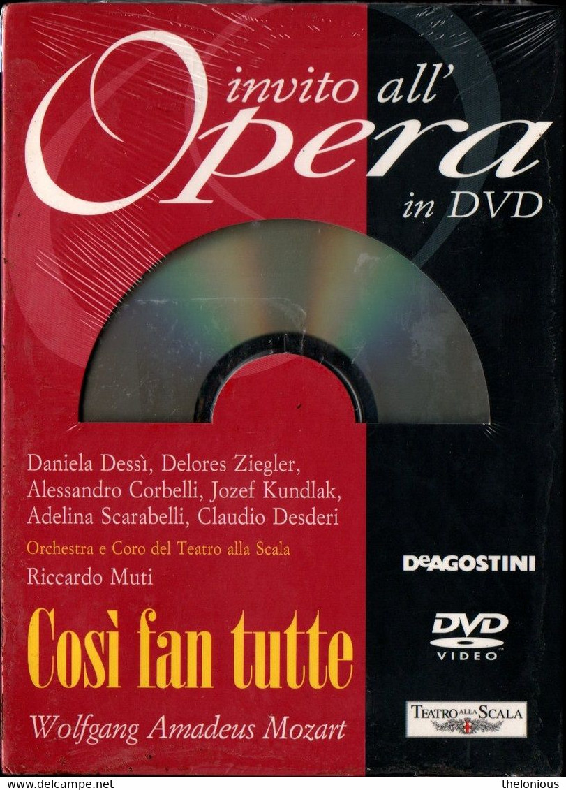 * Invito All'Opera In DVD N 10: W. A. Mozart - Così Fan Tutte - Nuovo Sigillato - Concert Et Musique