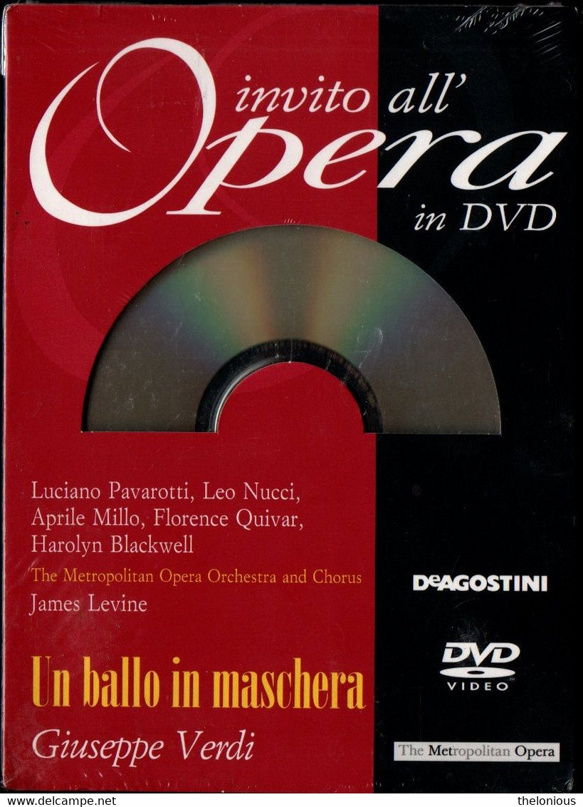 * Invito All'Opera In DVD N 13: G. Verdi - Un Ballo In Maschera - Nuovo Sigillato - Concert & Music