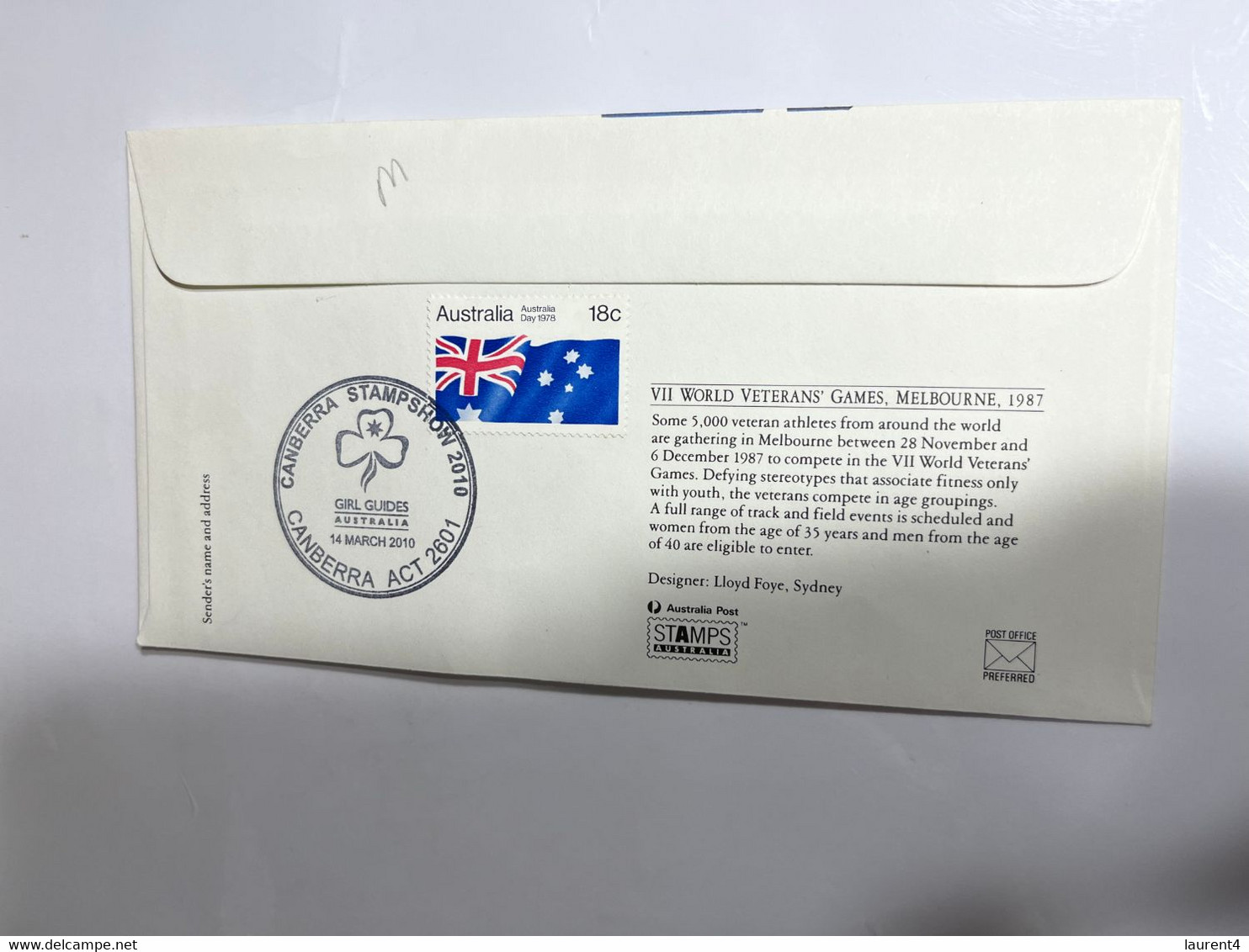 (2 M 32) Australia - $ 1.00 Centenary Of Girls Guide 2010 Coin With 2010 Girls Guide Postmark On Cover - Dollar