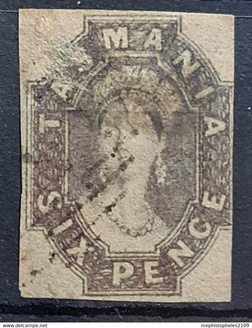 TASMANIA 1863 - Canceled - Sc# 14 - Oblitérés
