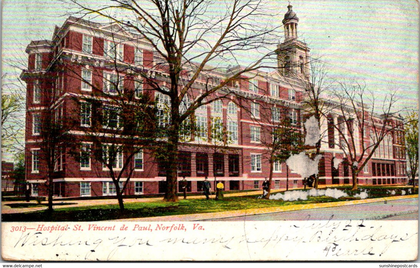 Virginia Norfolk Hospital St Vincent De Paul 1907 - Norfolk