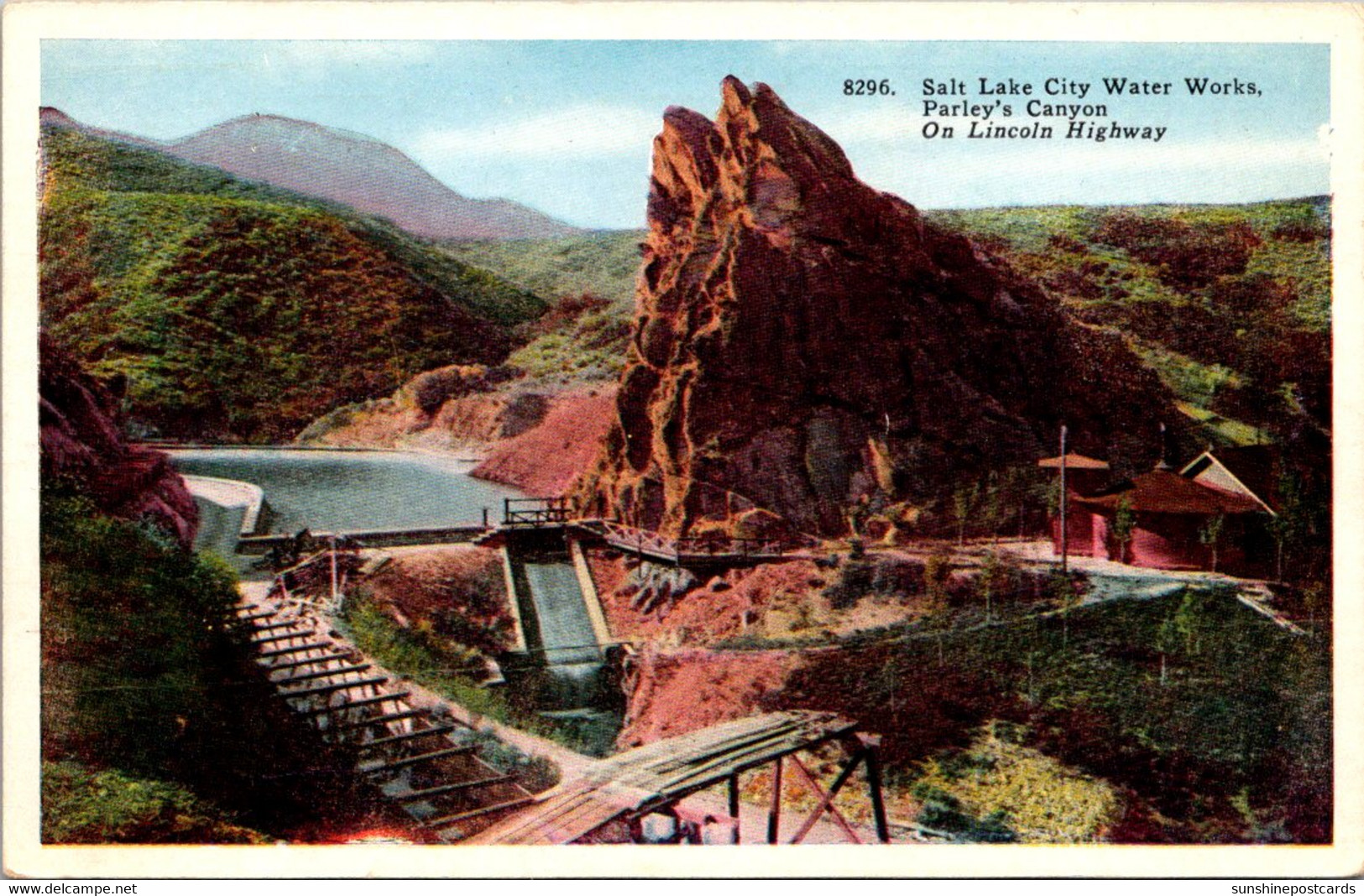 Utah Salt Lake City Water Works Parley's Canyon On Lincoln Highway - Salt Lake City