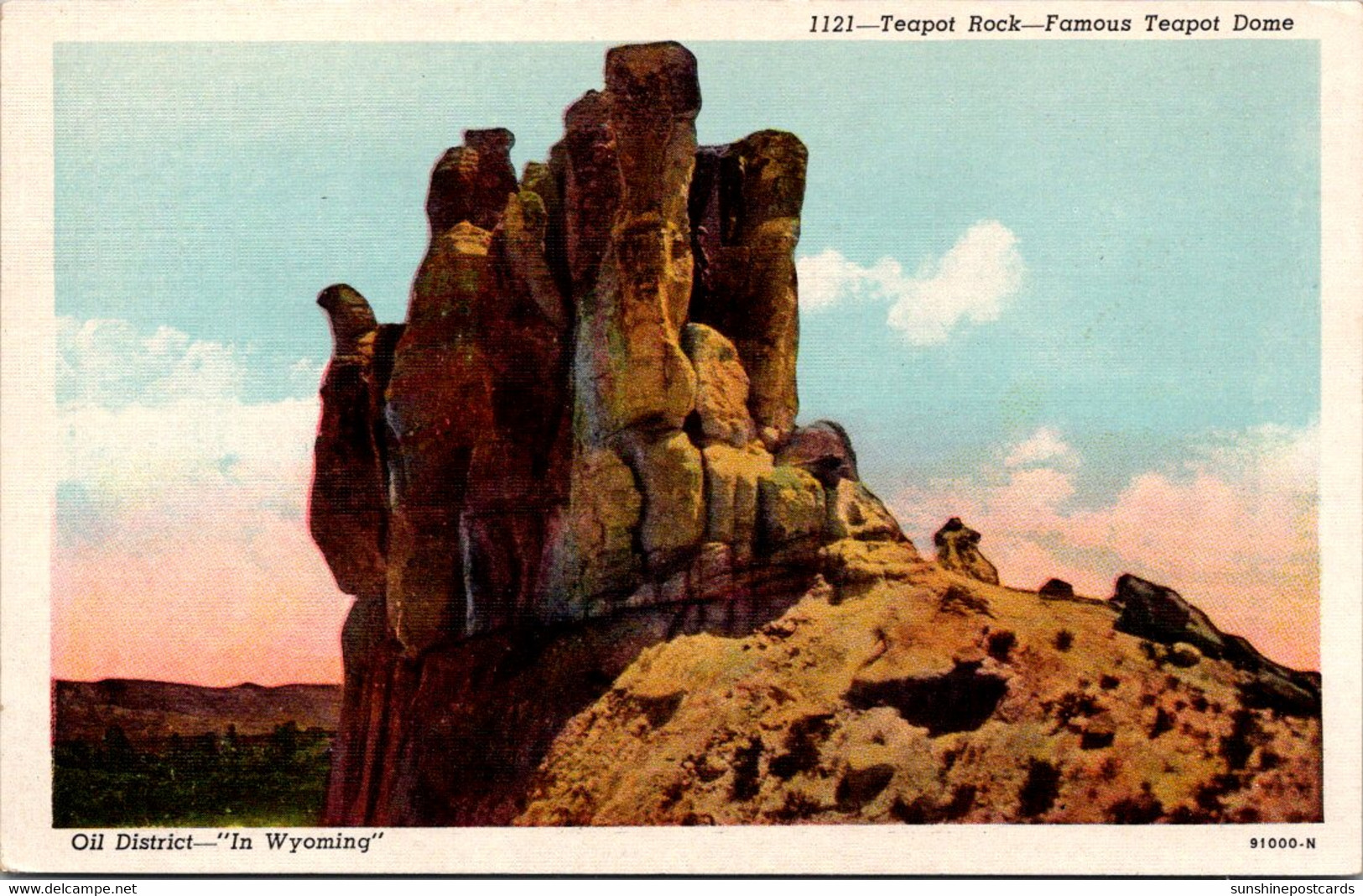 Wyoming Oil District Teapot Rock Famous Teapot Dome - Casper