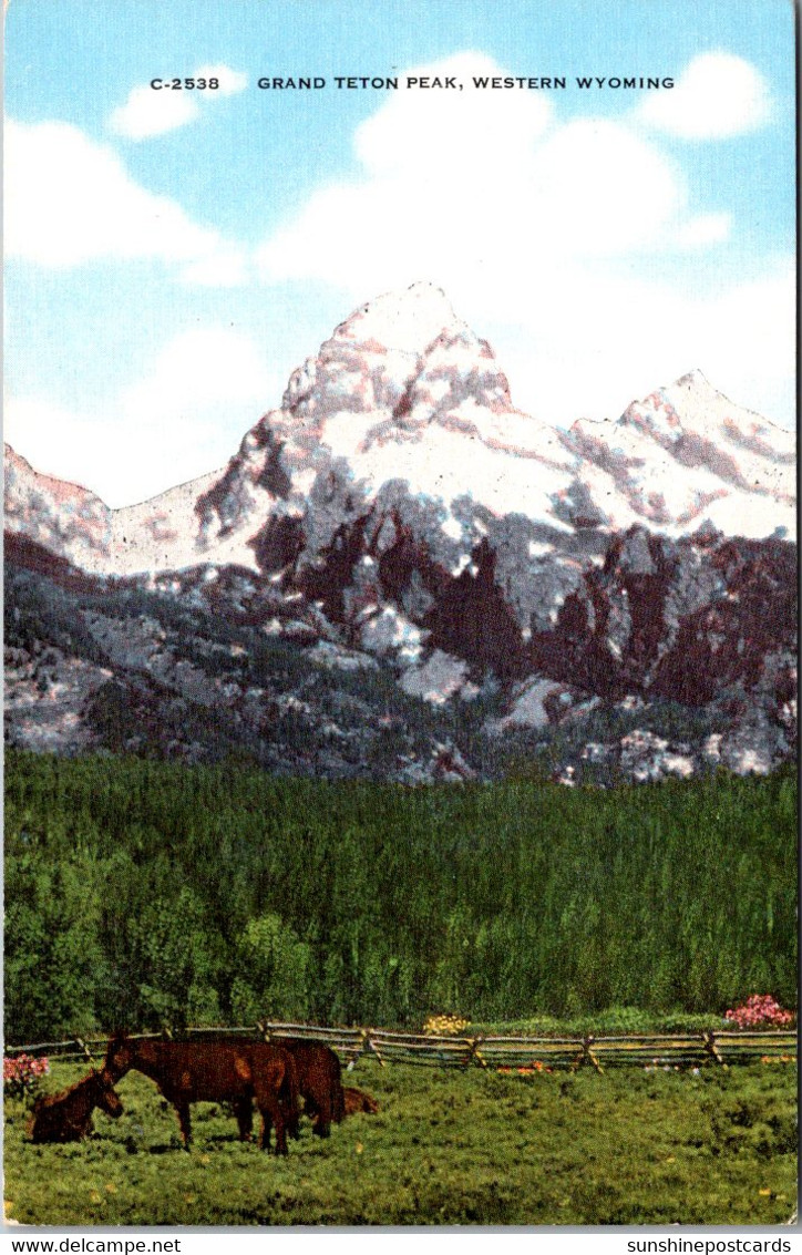 Wyoming Grand Teton Peak 1958 - Casper