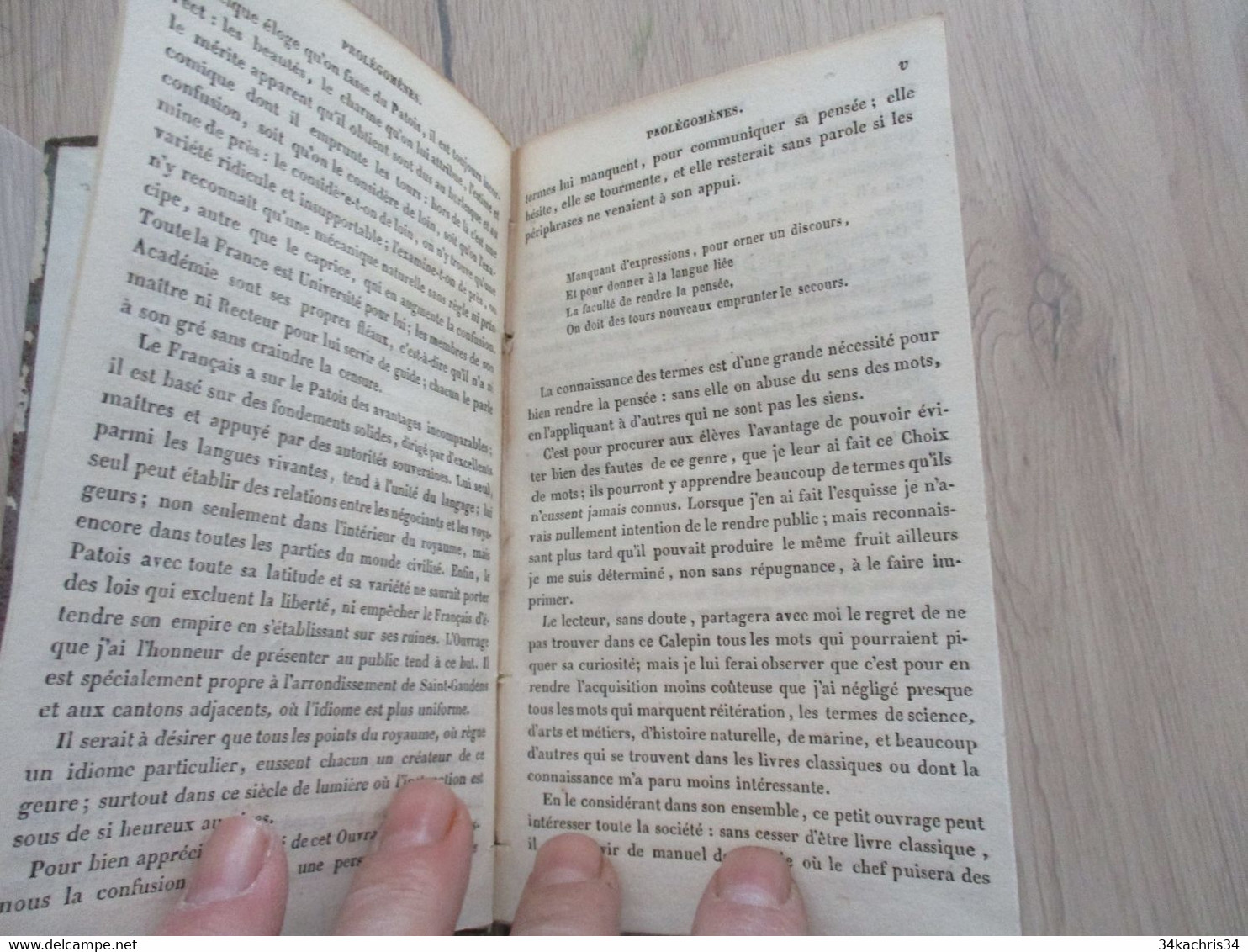 Rare Dictionnaire Patois/Français à L'usage De L'arrondissement De Saint Gaudens Chez Tajan 1843  Reliure Amateur 156p - Wörterbücher