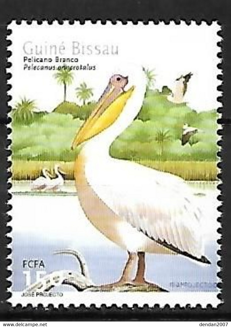 Guinea Bissau - MNH** 2001 :  Great White Pelican  -  Pelecanus Onocrotalus - Pellicani