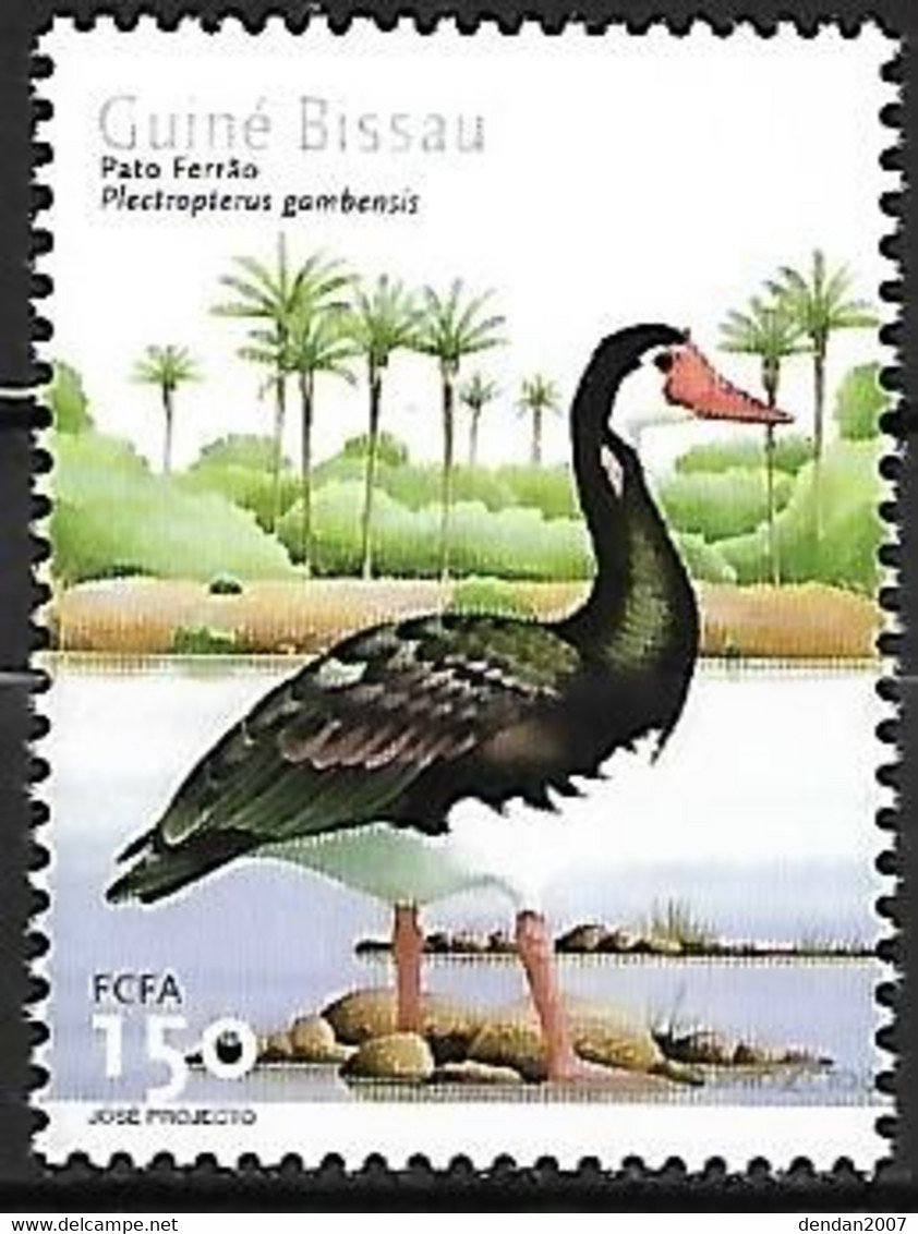 Guinea Bissau - MNH** 2001 :   Spur-winged Goose  -  Plectropterus Gambensis - Oies