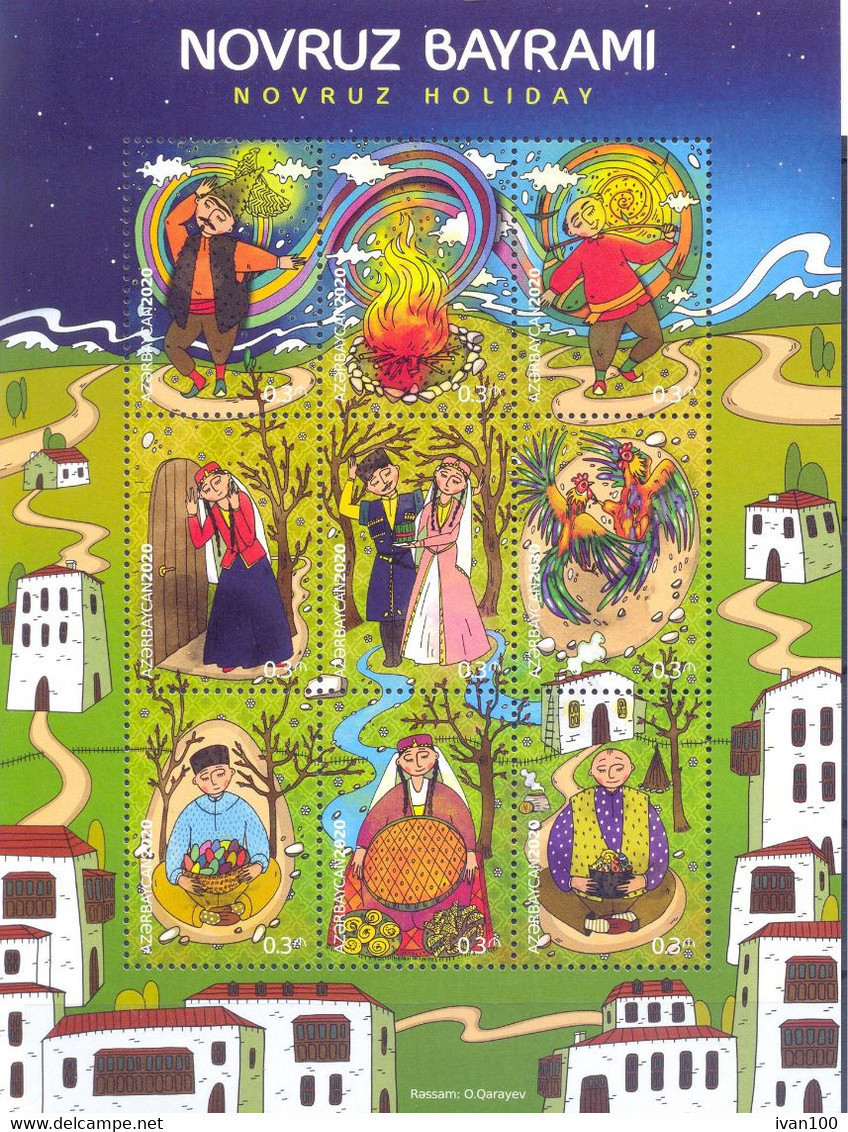 2020. Azerbaijan, Novruz Holiday, Sheetlet, Mint/** - Azerbaijan