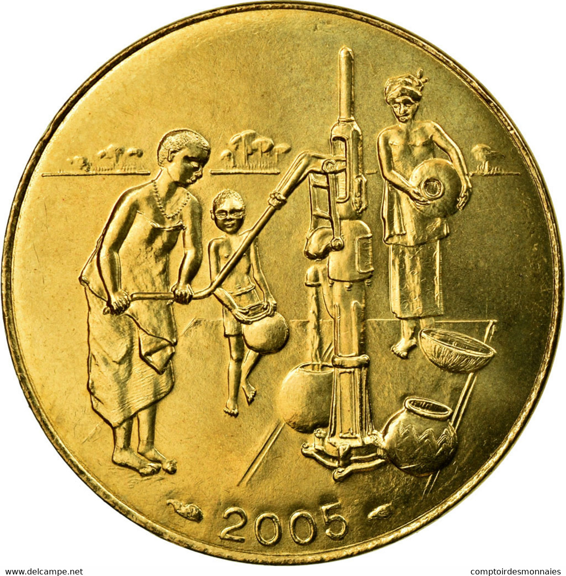 Monnaie, West African States, 10 Francs, 2005, SUP, Aluminum-Bronze, KM:10 - Costa D'Avorio