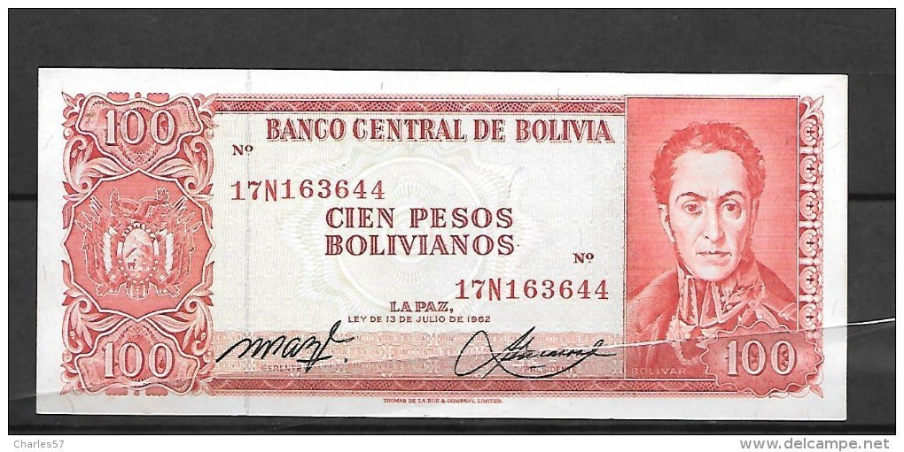 Bolivie : 100  Bolivianos Neuf Qualité , Superbe - Bolivia