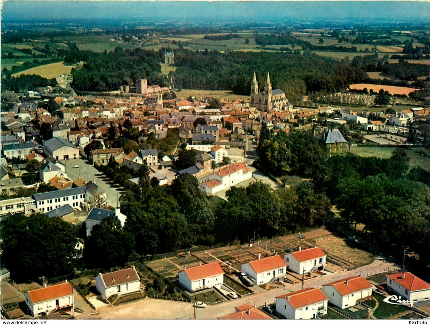 Les Essarts * Vue Générale Aérienne Sur La Commune - Les Essarts