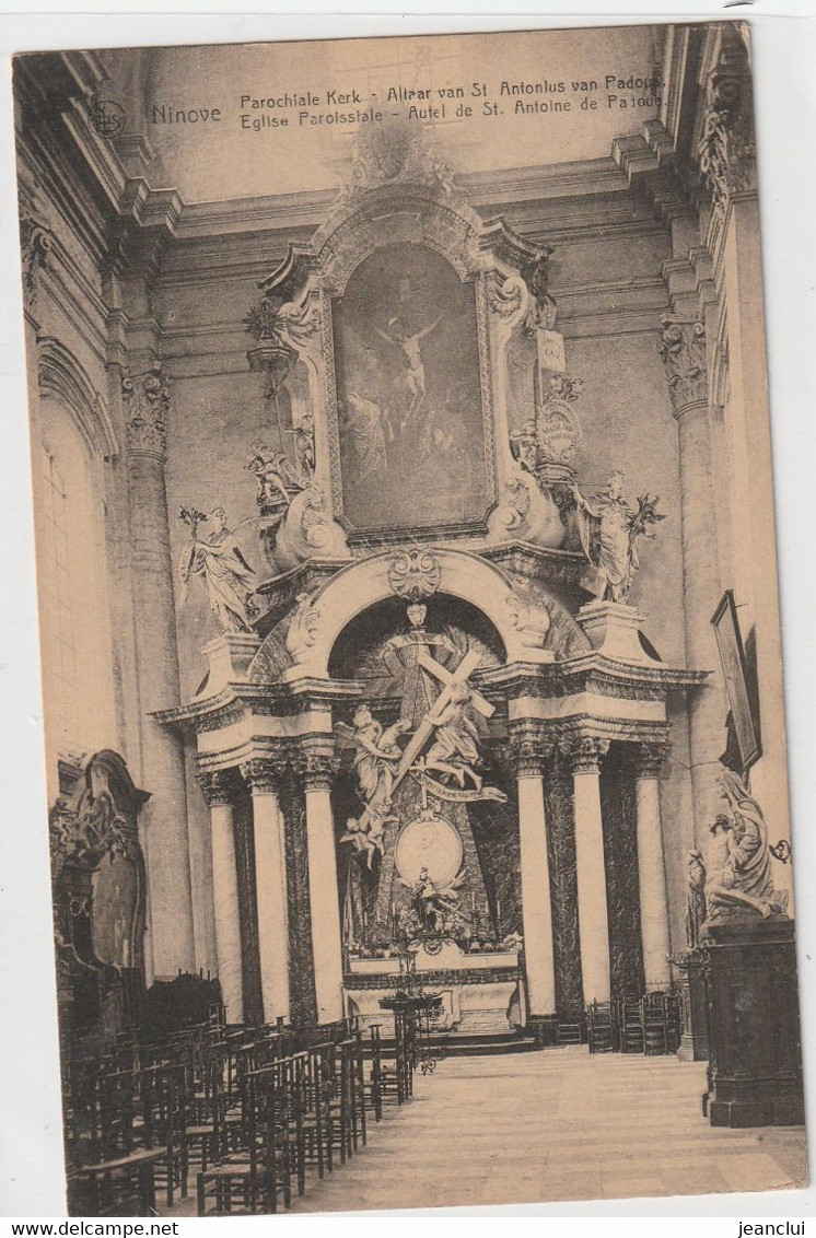 NINOVE . EGLISE PAROISSIALE - AUTEL DE St. ANTOINE DE PADOUX . CARTE NON ECRITE - Ninove