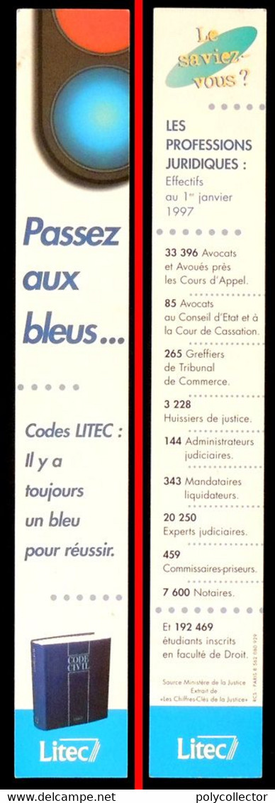Marque-page Signet : Passez Aux Bleus - Codes LITEC - Marque-Pages