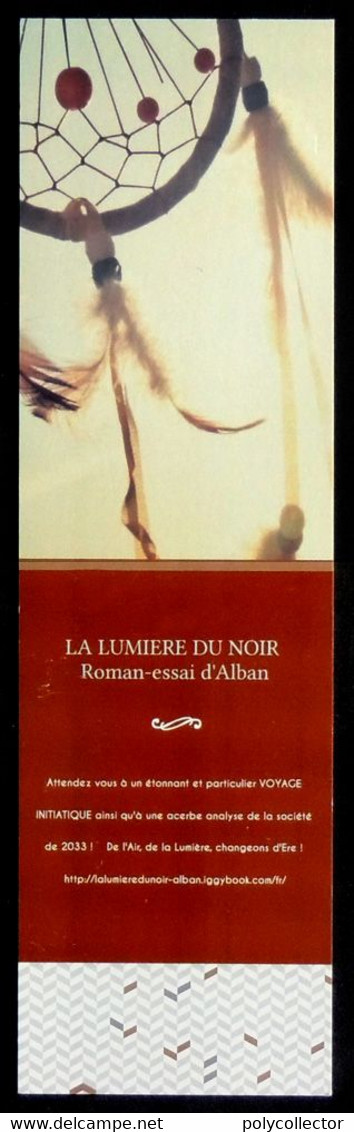Marque-page Signet : La Lumière Du Noir - Roman Essai D'Alban - Bookmarks