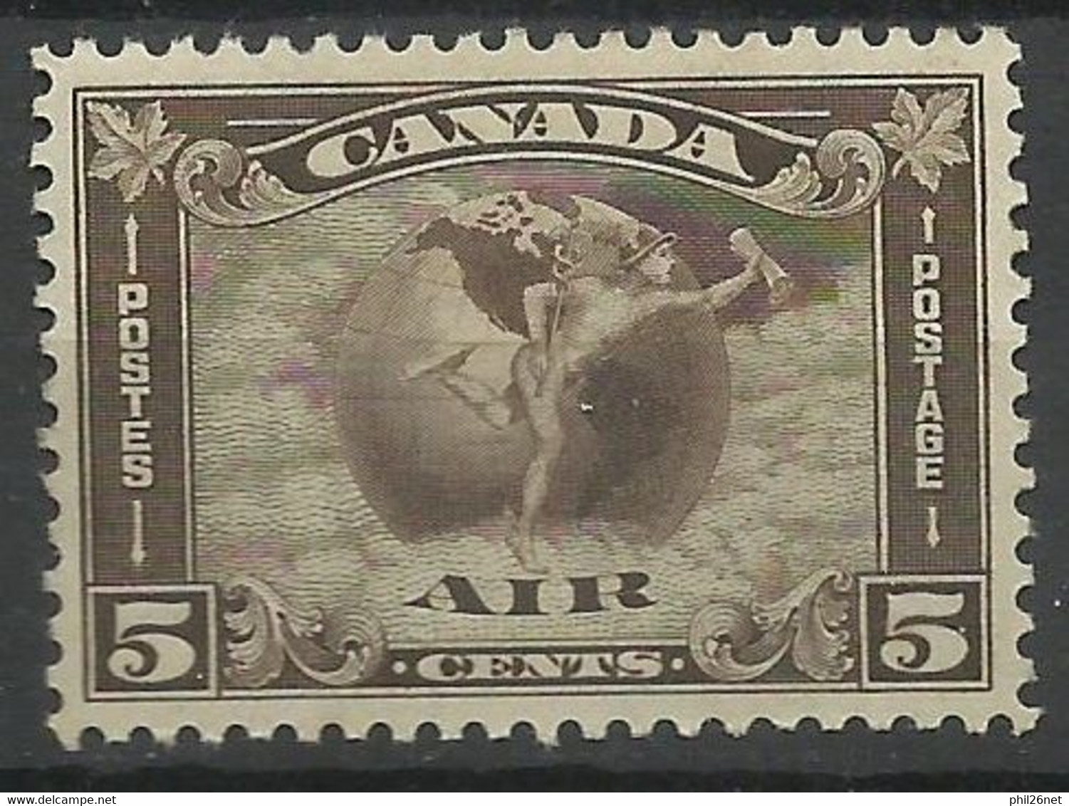 Canada  Poste Aérienne  N°  2  Neuf * *   B/TB      Voir Scans  Soldé ! ! ! - Airmail