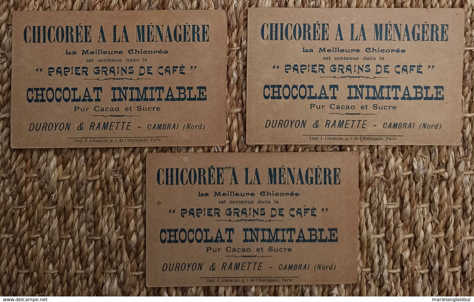 Chromos Duroyon & Ramette, Cambrai - Chicorée " à La Ménagère ", Chocolat Inimitable, Combats Navals - Duroyon & Ramette