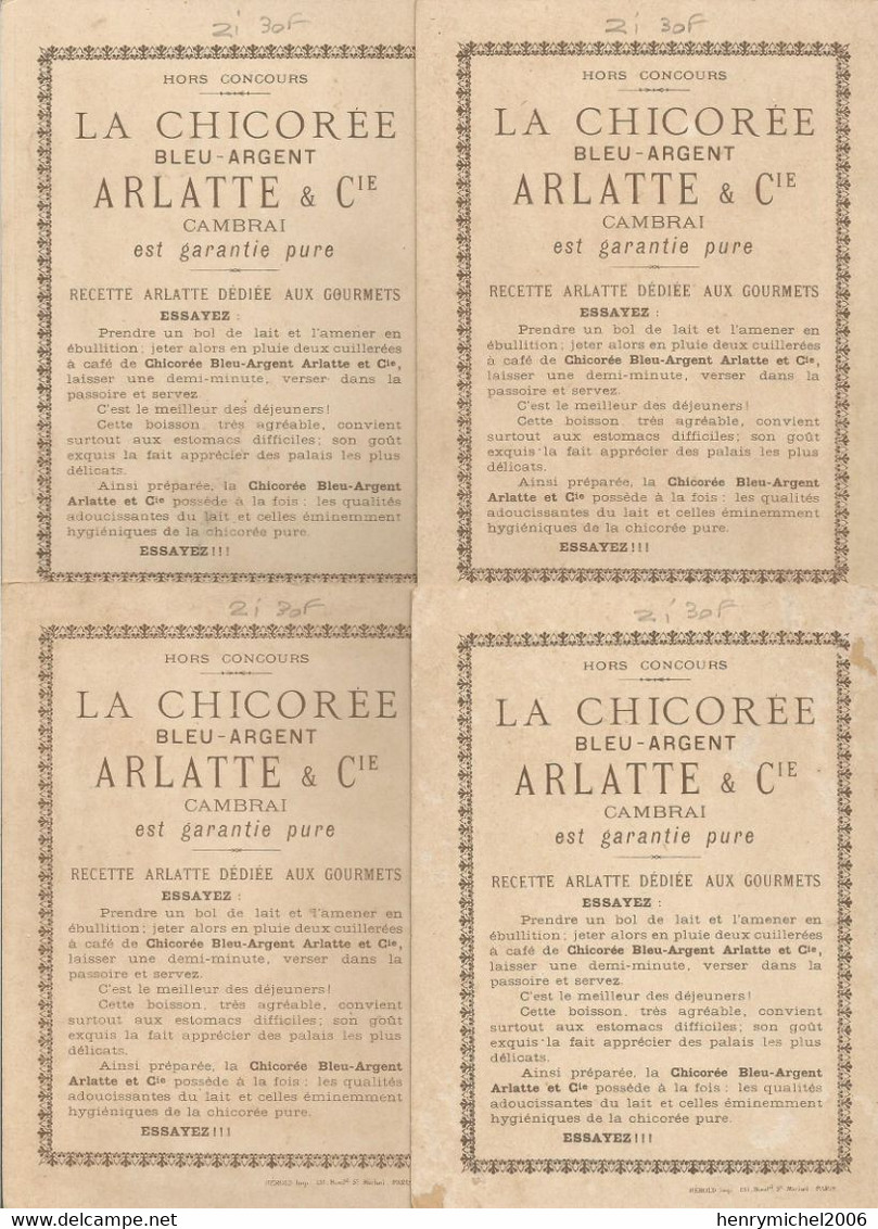 Pub Publicité  La Chicorée Arlatte De Cambrai Métier Des Mois Saisons Agriculture Chromo ? 11,8x15,4 Cm Lot 8 Cartes - Werbung