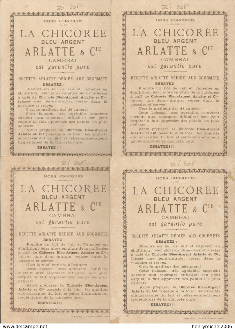 Pub Publicité  La Chicorée Arlatte De Cambrai Métier Des Mois Saisons Agriculture Chromo ? 11,8x15,4 Cm Lot 8 Cartes - Pubblicitari