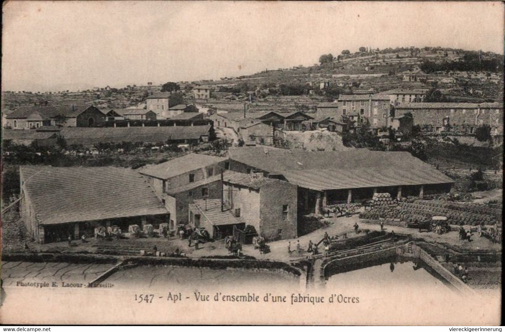 ! [84] Cpa Apt, Fabrique D' Ocres, 1911 - Apt