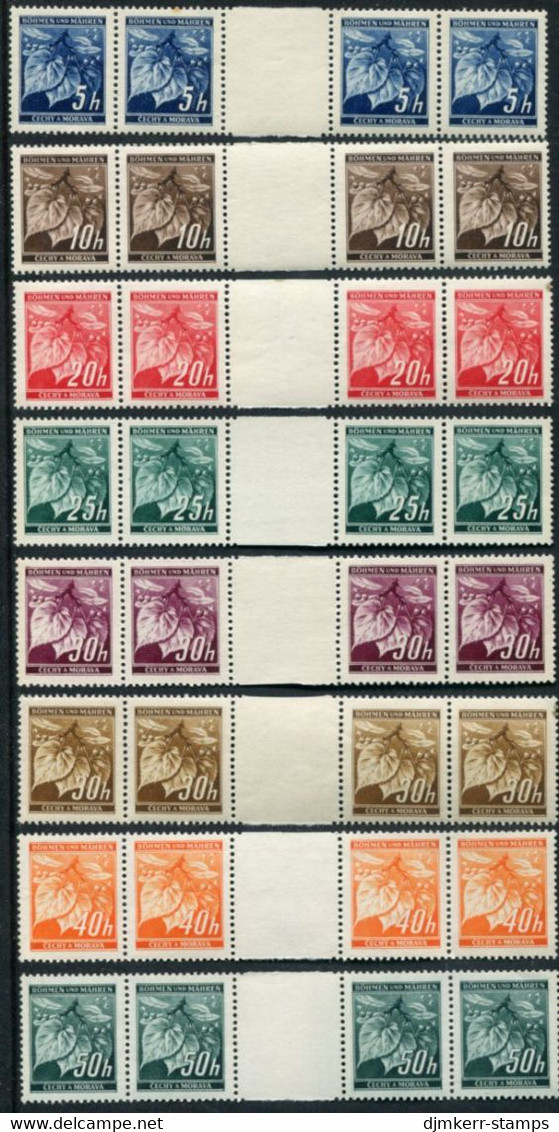 BOHEMIA & MORAVIA 1939 MNH / **.   Michel Porto 20-24 ZW, 38 ZW, 55 ZW, 64 ZW    €33 - Oblitérés