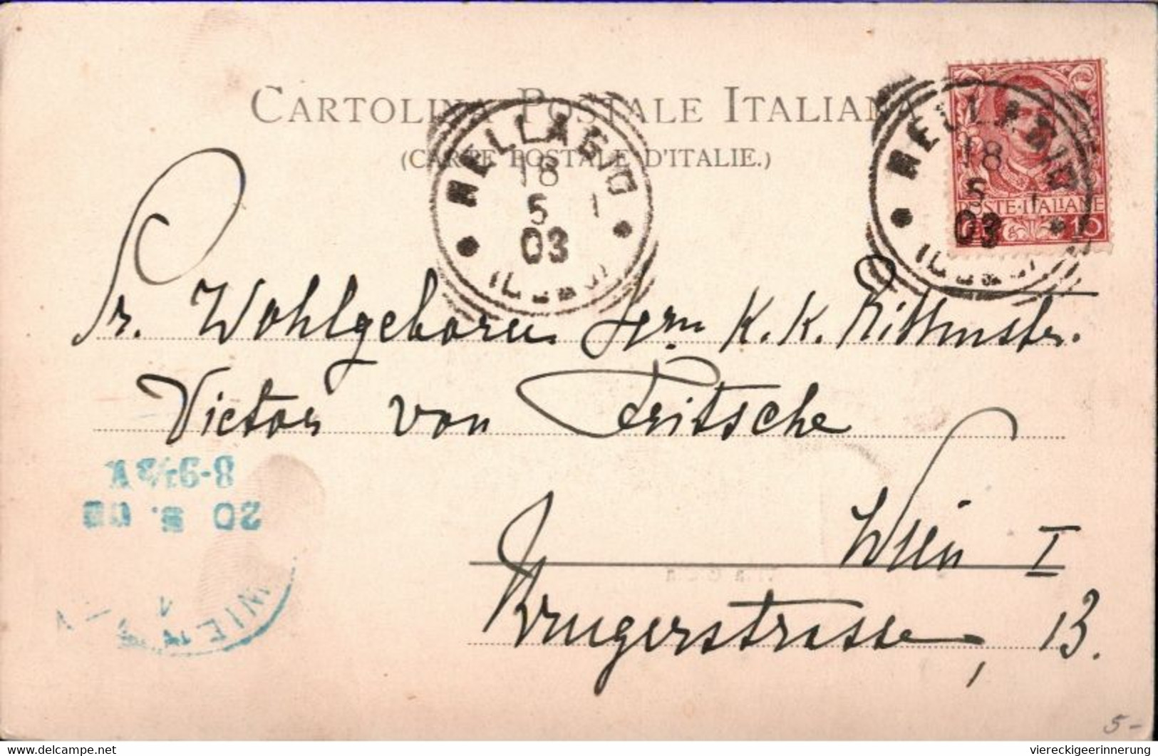 ! 1903 Alte Ansichtskarte Bellagio, Villa Giulia, Verlag Stengel, Gelaufen Nach Wien - Como