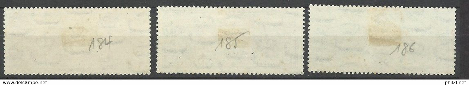 Egypte  N°184 à 186 Signature Du Traité Anglo-Egyptien 1937   Oblitérés B/T B  Voir Scans  Soldé ! ! ! - Used Stamps