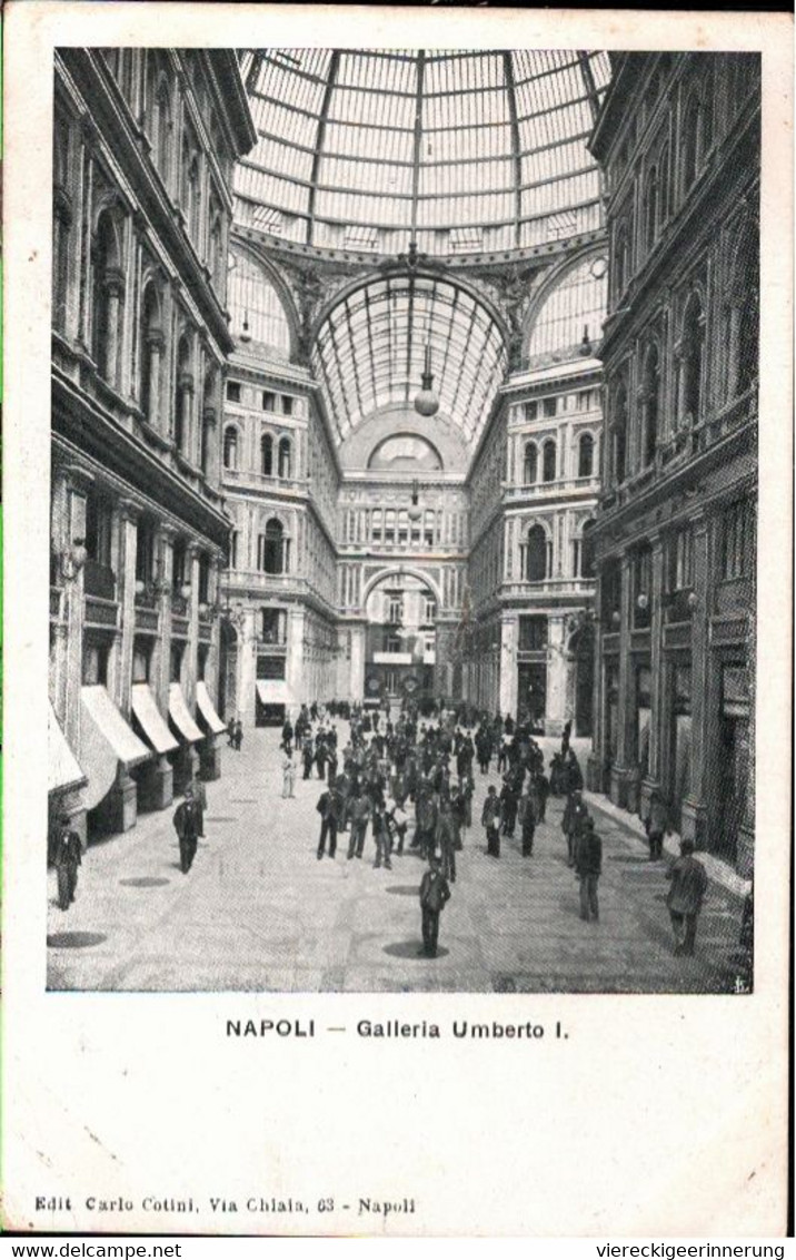 ! Alte Ansichtskarte Neapel, Napoli, Galleria Umberto I., Passage - Napoli