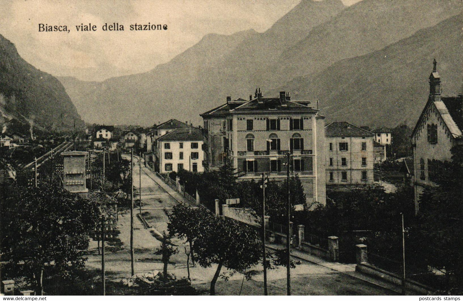 Biasca, Viale Della Stazione, Feldpost-AK, Um 1910/20 - Biasca