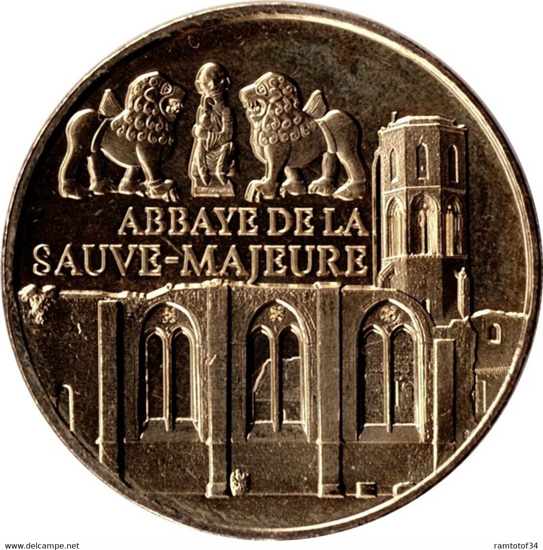 2022 MDP385 - LA SAUVE-MAJEURE - L'Abbaye De La Sauve-Majeure 2 (Daniel Dans La Fosse Aux Lions) / MONNAIE DE PARIS - 2022