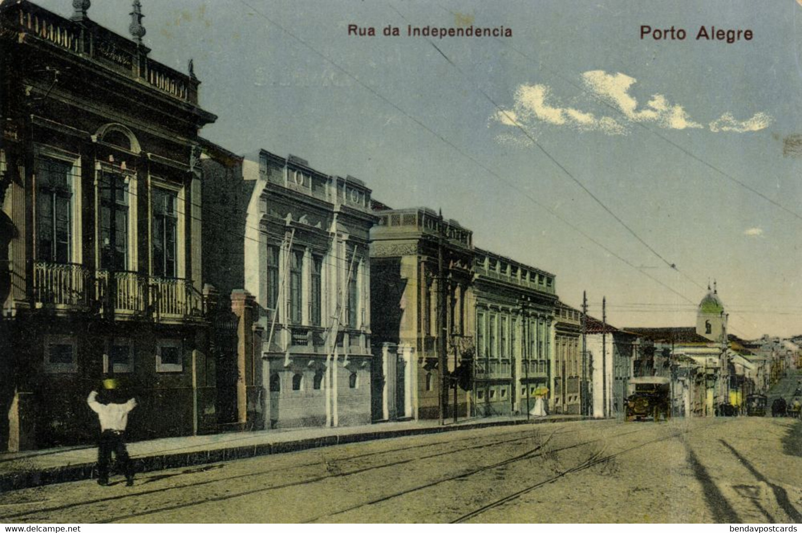Brazil, PORTO ALEGRE, Rua Da Independencia (1910s) Postcard - Porto Alegre