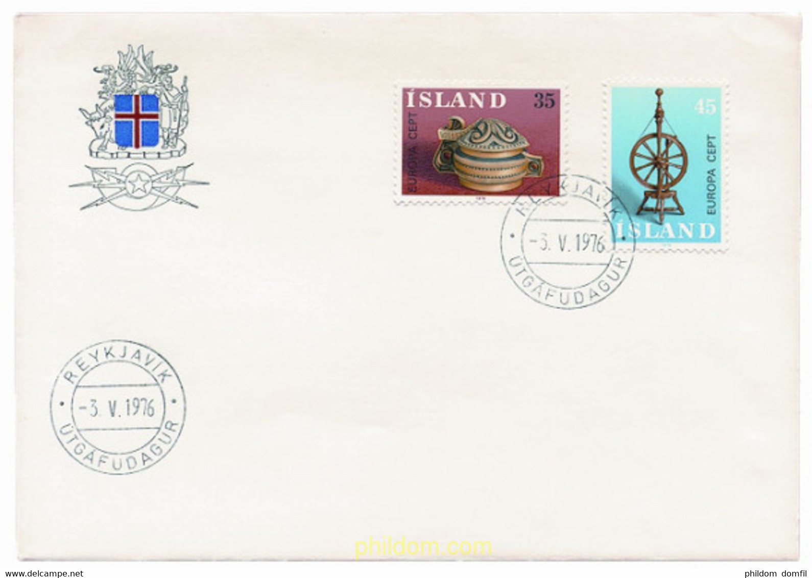 23759 MNH ISLANDIA 1976 EUROPA CEPT 1976 - ARTESANIA - Collections, Lots & Series