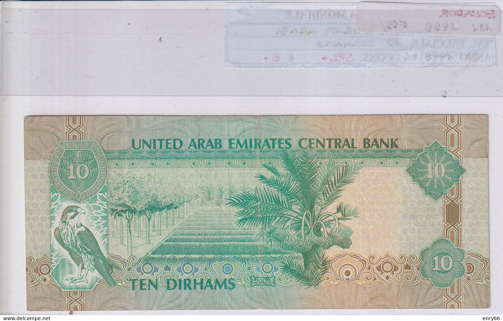 EMIRATI ARABI UNITI 1998-04 10 DIRHAMS P20 - Emirati Arabi Uniti